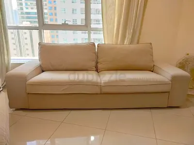 2x Ikea Kivik 3-seater Sofas  Footstool