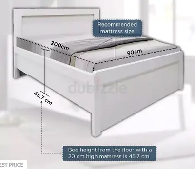 Modern Kulltorp Plus Single Bed + 90x200 cm  mattress