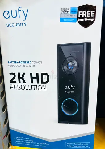 eufy Security Video Doorbell Camera Wireless C30, Live Video Call, 2K FHD, Battery