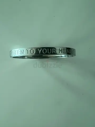 VILAVI PERSONALISED SILVER BRACELET “LISTEN TO YOUR HEART”