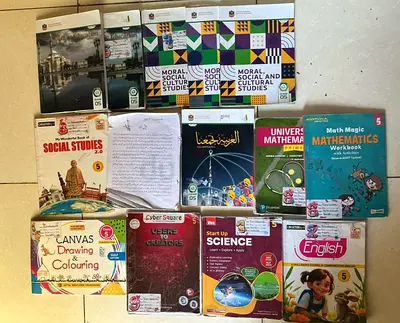 CBSE Grade 5 habitat school Ajman books for sale. Location of Pick Sharjah