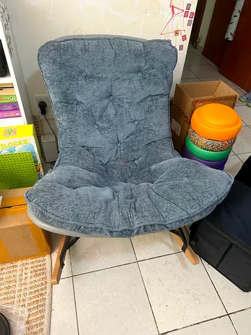 Stylish Grey Lounge Chair