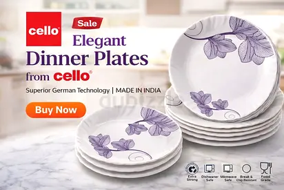 Cello Elegant Dinner Plates - Set of 6