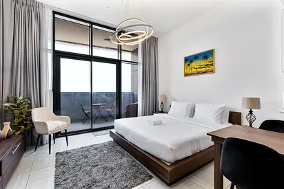 Modern Studio w/ City Views | Near Miracle Garden | Furnished | Flexible term