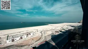 Three-bedroom apartment with living room for annual rent directly on Ajman Corniche - suitable for r