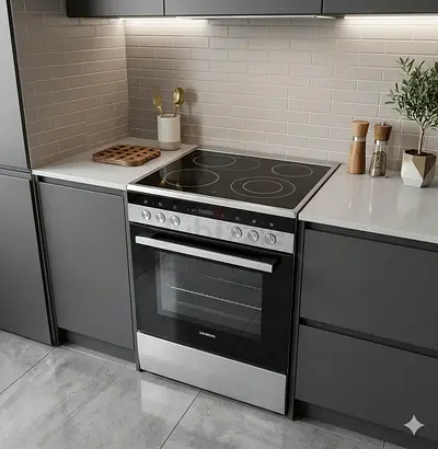 Siemens Electric Cooker 4 HOBS  stove OVEN FAN cooking range 60cm model  HK9R3A250M