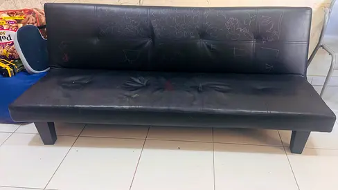 Black Futon Sofa for Sale