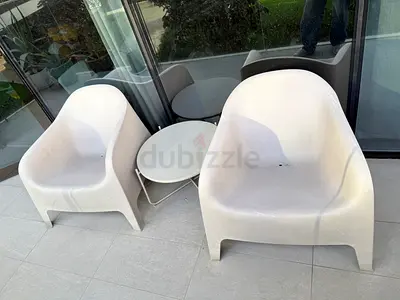 Ikea Stylish Outdoor Chairs and Table Set