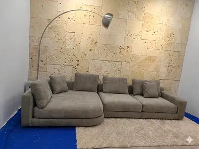 Chattel and more brand lshape sofa great condition