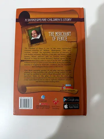 The merchant of venice shakspeare book