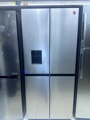 Hoveer side by side refrigerator bottom freezer