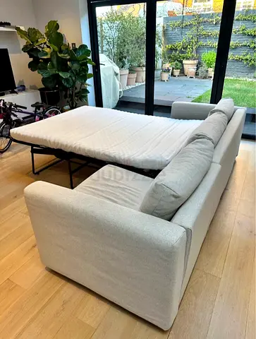 Ikea vimle gunnared beige 3_Seaters Sofa bed with mattress