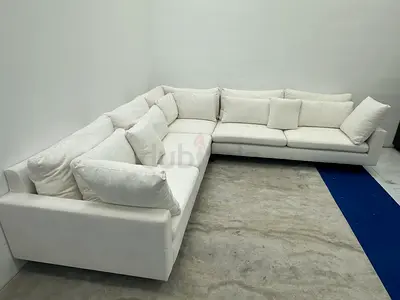 Same like new condition west elm corner sofa