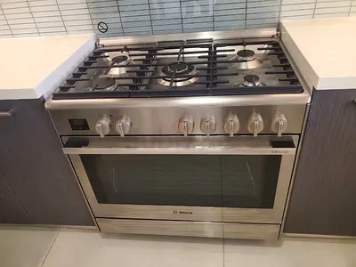 Bosch 8 series 5 burner top gas with electric ovens