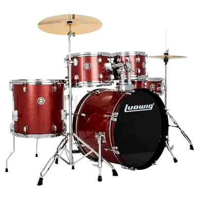 Ludwig Drum Set in Sparkling Red Finish