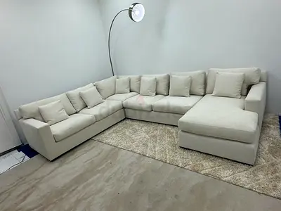 Perfect condition cratebarrel Ushape sofa