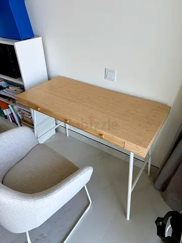 Modern Minimalist Study Table with Drawers