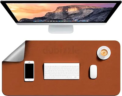Dual-Sided Leather Desk Pad, Mouse Pad,Office Desk