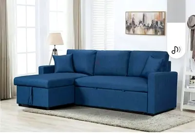Brand New Model L Shape Sofa Bed with storage  available