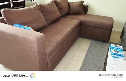 Comfortable Brown Sectional Sofa
