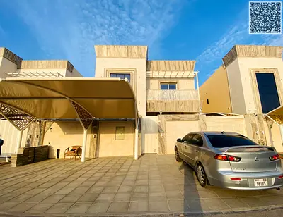 فيلا جديدة كلياً للإيجار في منطقة الهليو عجمان، تضم 5 غرف نوم رئيسية