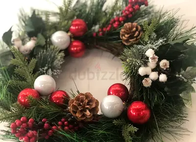 Festive Holiday Wreath