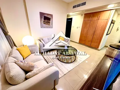 One-bedroom apartment with a living room, with distinctive furnishings, for monthly rent in the Almajaz3 area.