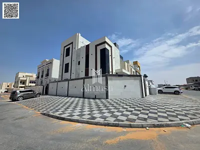 تملك فيلا كورنر 6 غرف طابقين مع روف تصميم مودرن تشطيب VIP بسعر شامل رسوم التسجيل والتملك موقع مميز قريب شارع الشيخ محمد بن زايد وشارع الامارات تملك حر