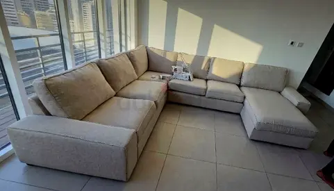 ikea kivik U shape sofa beige