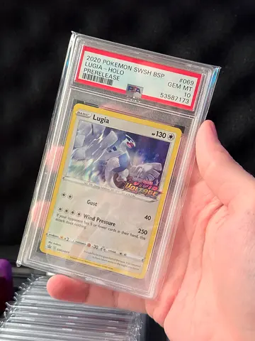 Pokemon Lugia Stamped Vivid Voltage PSA 10