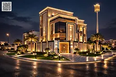 Own a two-story corner villa with a roof terrace, European design, super deluxe finishing, at a pric