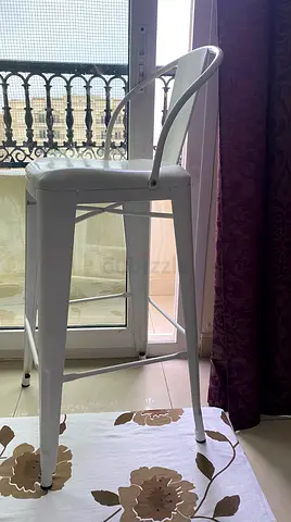 Stylish White Bar Stool