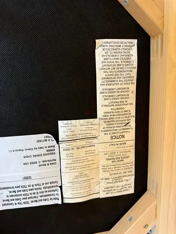 Selling Top quality CrateBarrel Original marble Dining table With six chairs for sale