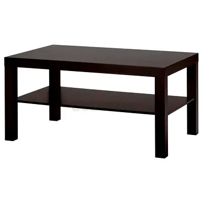 IKEA Dark brown coffee table with lower shelf