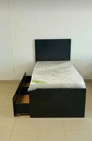 Single storage bed frame
