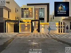 Villa (with pool) for sale in Ajman | Al Yasmin area | 3 bedrooms, majlis, hall and pool | Freehold
