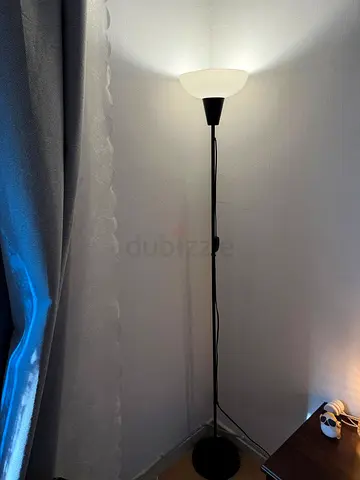 IKEA Black Torchiere Floor Lamp - Working Condition