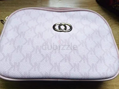 Elegant pink faux leather cosmetic / Clutch bag