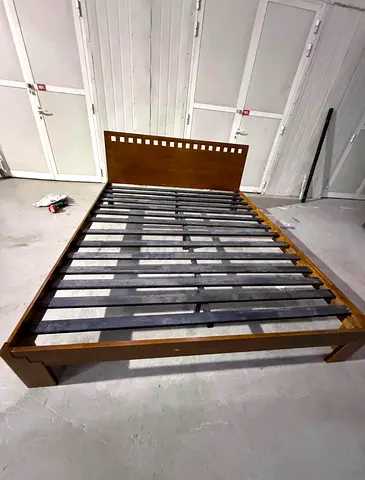 Wooden Bed Frame with Slats