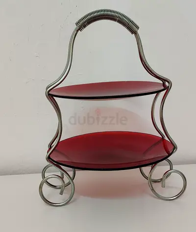 2 tier  serving tray