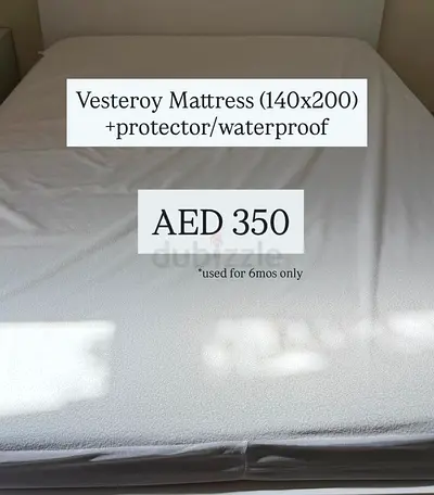 Vesteroy Mattress + Protector (140x200)