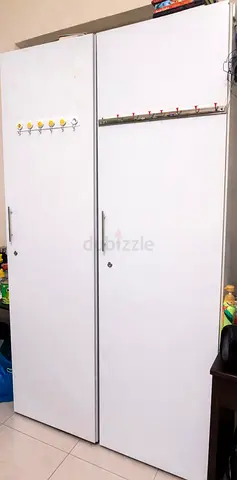 White Single door wardrobe