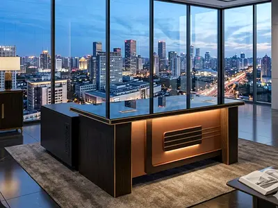 Modern Executive Office Desk 160x80cm L-Shape