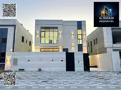 Luxury stone villa with swimming pool for sale in Al-Haliyo 2 | 4 master bedrooms | Includes registr