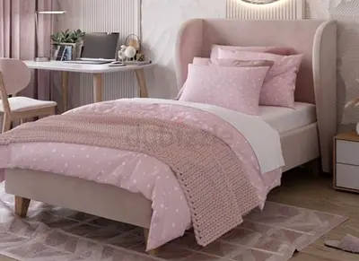 Stylish Pink Bed available in 90*200 single size