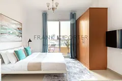 Deluxe Studio Apartment with Lake Views in IMPZ | Ideal for Mid-Term, Monthly &amp; Weekely Stays | 