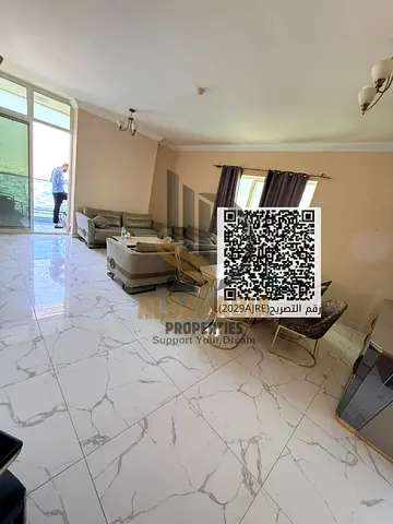 🏢 للبيع – شقة 3 غرف وصالة مفروشة بالكامل في أبراج الواحة 1، عجمان