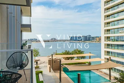 Palm View | Beach Access | 2BR with Wrap Balcony