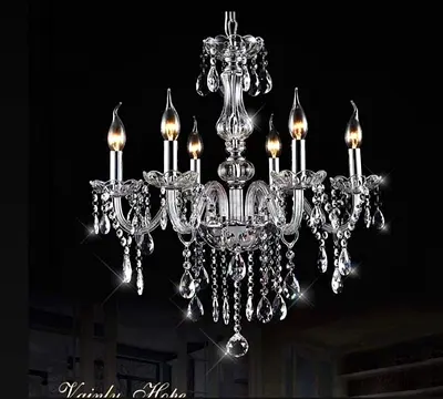 Crystal 6-Light Chandelier - Gently Used