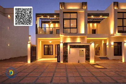 Modern villa with 4 bedrooms, terrace and roof in Al Yasmin, Ajman. Price includes registration fees.